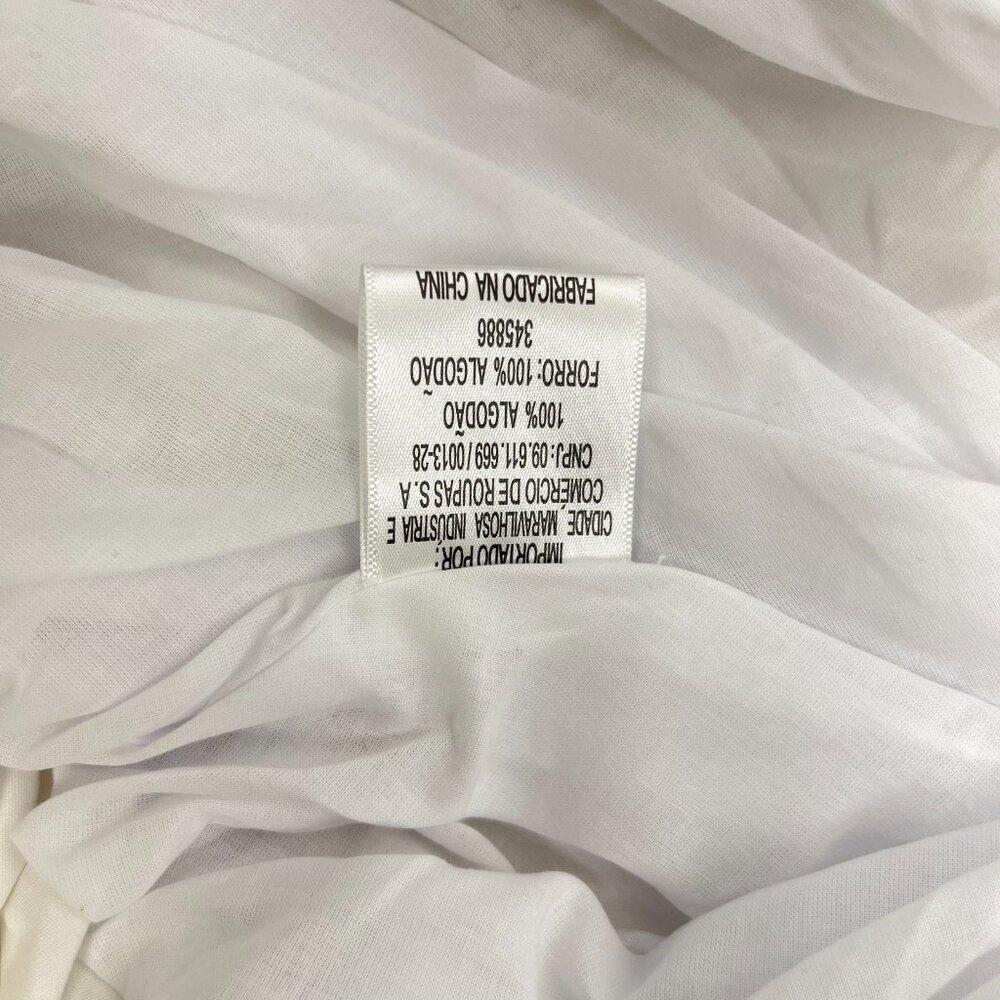 NWOT Farm Rio White Bubble Midi Dress Size M 100% Cotton - Picture 7 of 10